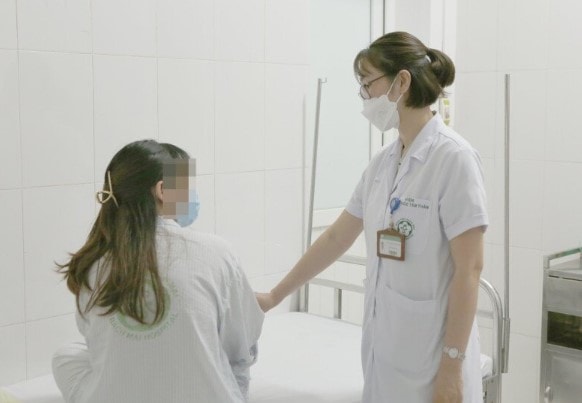 Một nữ bệnh nhân điều trị tại Viện Sức khỏe tâm thần
