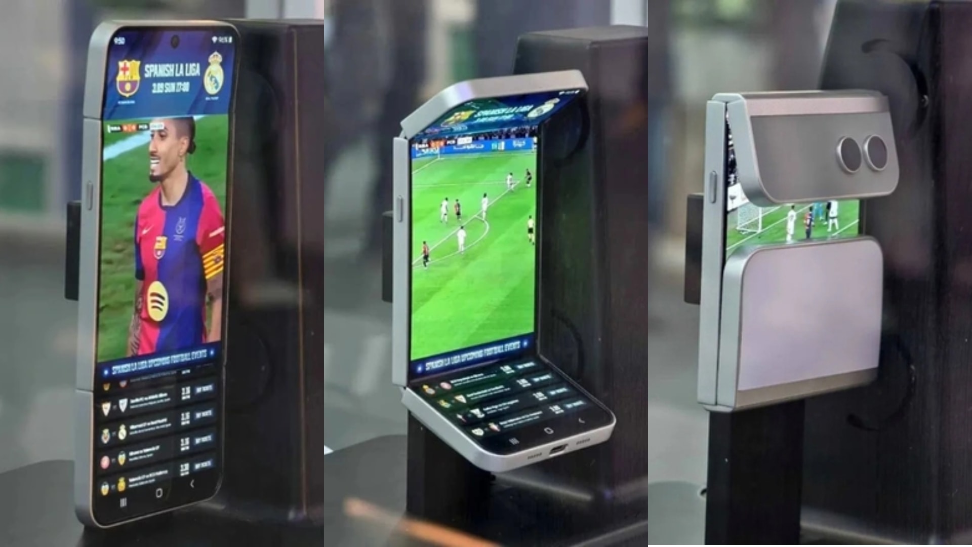 smartphone gập đôi Asymmetric Flip của Samsung tại MWC 2025