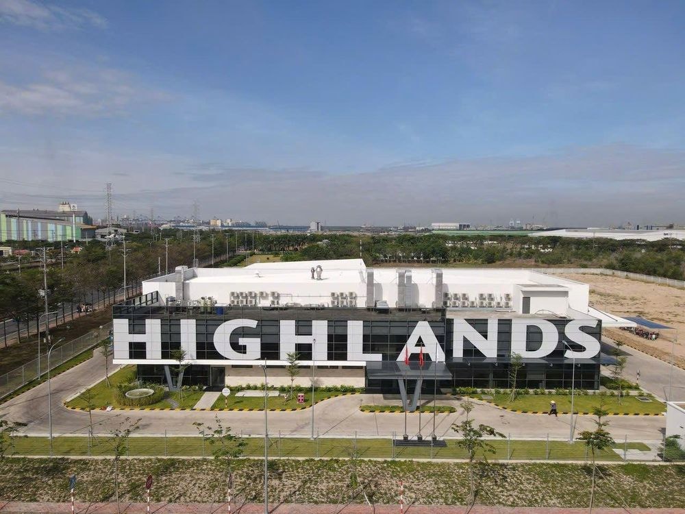 nhà máy Rang xay Cà phê Highlands Cái Mép