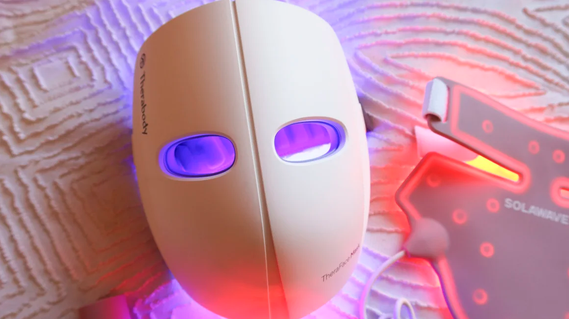 mặt nạ LED kết hợp massage rung