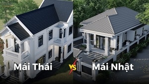 Nên xây nhà mái Nhật hay mái Thái?