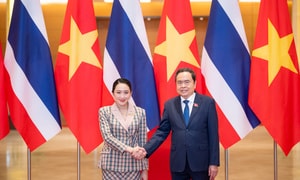 Chủ tịch Quốc hội Trần Thanh Mẫn hội kiến Thủ tướng Thái Lan