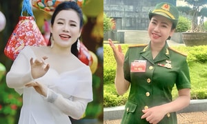 Điều ít biết về nữ Trung tá quân đội là NSND, được mệnh danh Hoa hậu làng chèo
