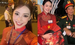 Sao Việt 30/4: Thanh Thuỷ, Tiểu Vy có mặt từ 2h sáng để tham gia diễu binh