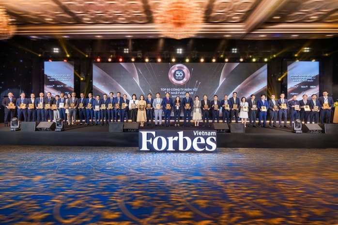 VRG vào Top 25 thương hiệu dẫn đầu năm 2024 của Forbes Vietnam - Ảnh 1.