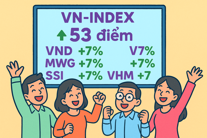 Chứng khoán lao dốc rồi bật tăng 53 điểm, giới đầu tư lại háo hức tìm mua cổ phiếu- Ảnh 1. Chứng khoán lao dốc rồi bật tăng 53 điểm, giới đầu tư lại háo hức tìm mua cổ phiếu- Ảnh 1.
