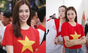 Hoa hậu 2 lần tham gia lễ diễu binh: Gương mặt tỷ lệ vàng, giàu có ở tuổi 25