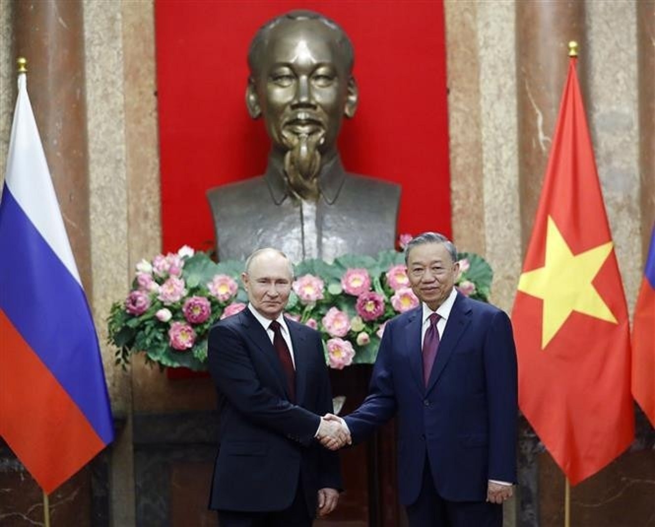 Tổng thống Nga Vladimir Putin tại Hà Nội ngày 20/6/2024 (Ảnh: TTXVN)