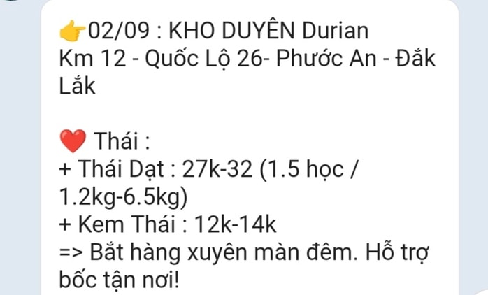 Các vựa sầu riêng thu mua xuyên lễ 2-9- Ảnh 1.