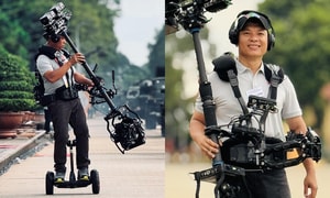 Thành tích đáng nể của nam quay phim được ngợi khen tại lễ diễu binh A80