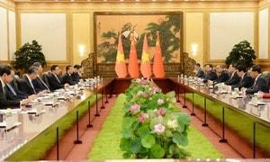 Chủ tịch nước Lương Cường hội đàm với Tổng Bí thư, Chủ tịch nước Tập Cận Bình