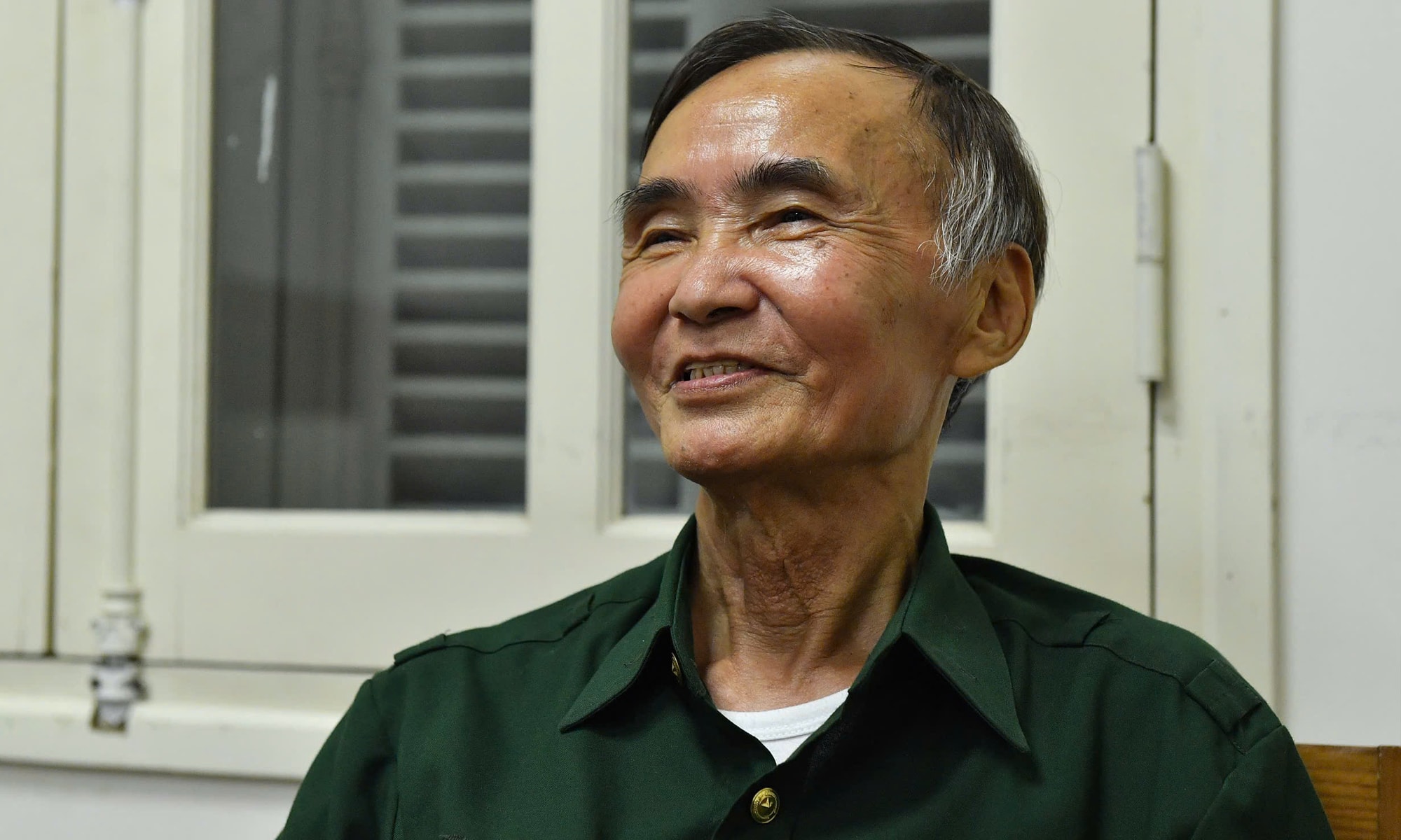 Cựu chiến binh Lê Xuân Chinh, một trong những chiến sĩ có mặt trong bức ảnh 