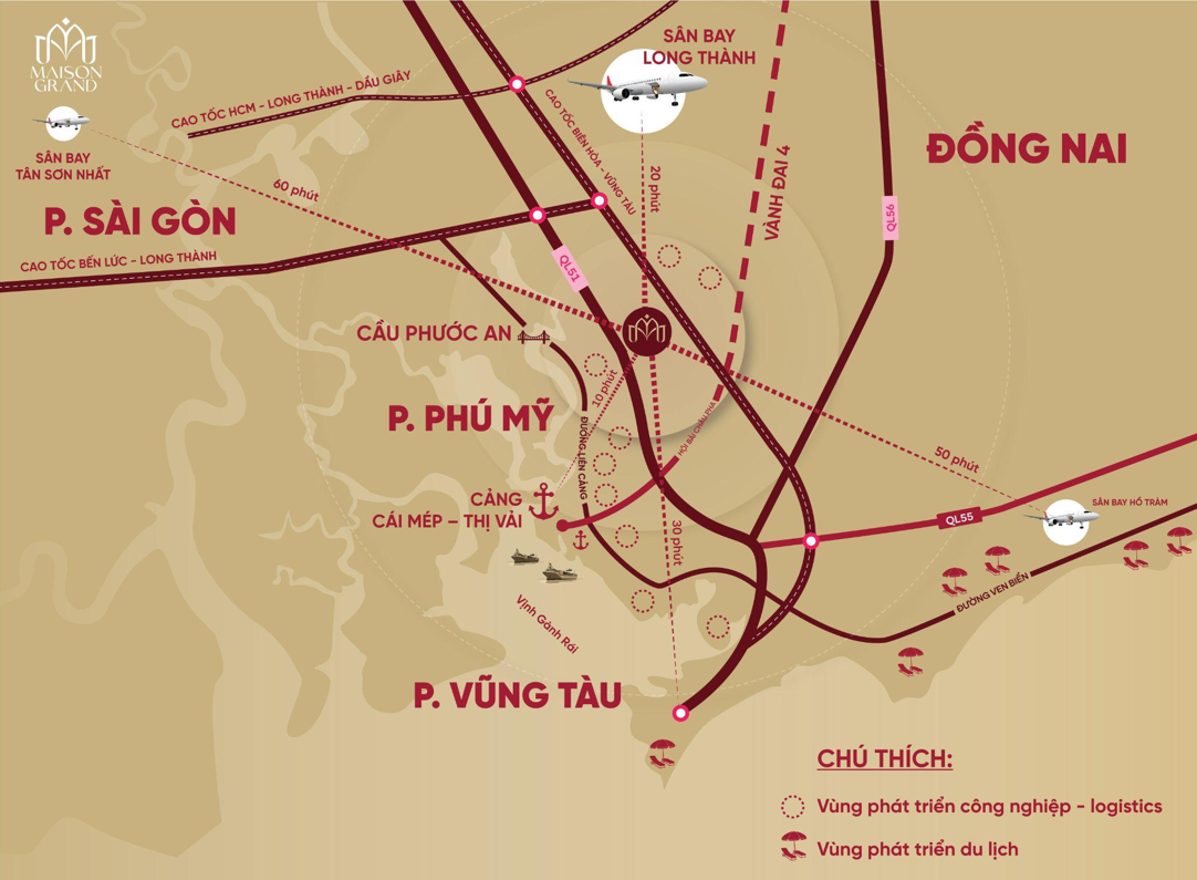 Maison Grand - Tâm điểm kết nối đến các dự án trọng điểm quốc gia.