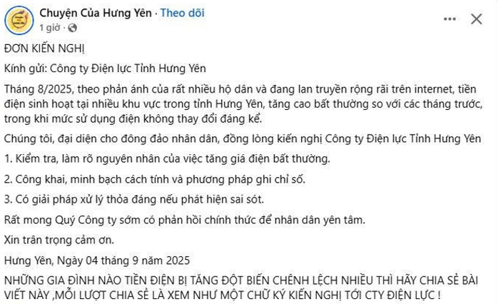 Mạng xã hội ồn ào nghi ngờ hóa đơn tiền điện, EVNNPC nói chưa nhận được phản ánh tăng bất thường- Ảnh 1. Mạng xã hội ồn ào nghi ngờ hóa đơn tiền điện, EVNNPC nói chưa nhận được phản ánh tăng bất thường- Ảnh 1.