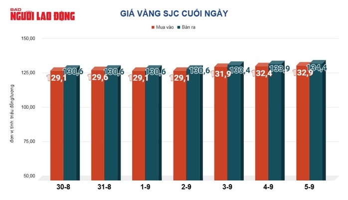 Giá vàng hôm nay 6-9: Tăng tốc lên đỉnh cao mới- Ảnh 2.