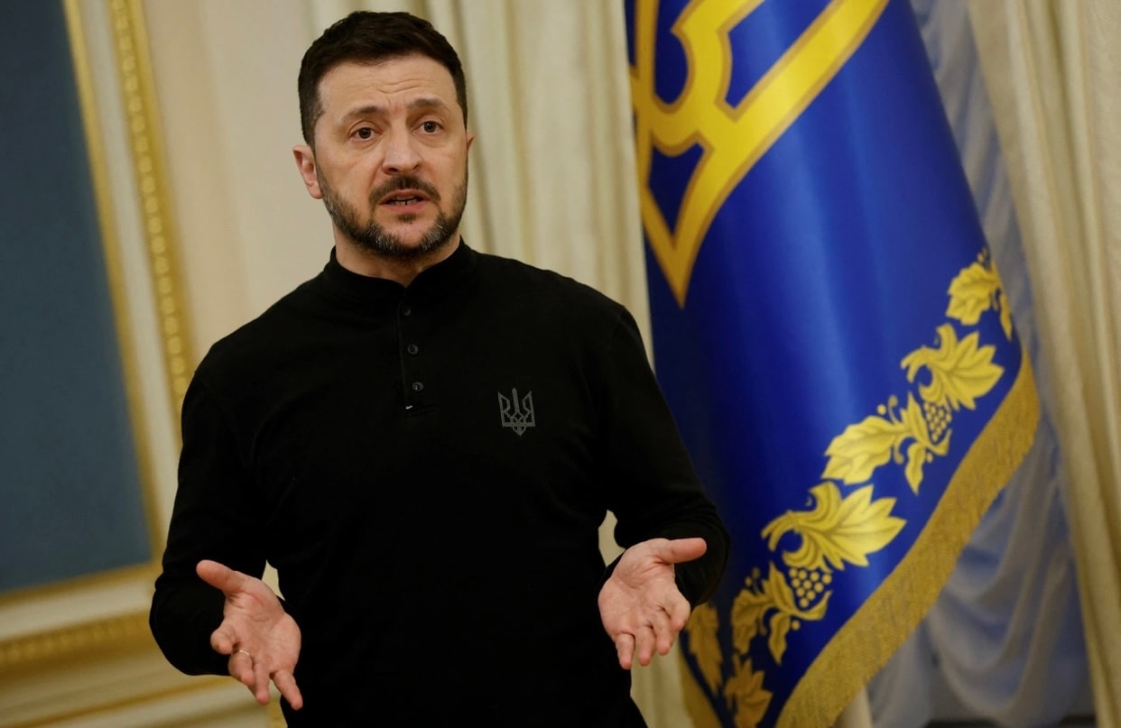 Tổng thống Ukraine Volodymyr Zelensky. (Ảnh: Reuters)