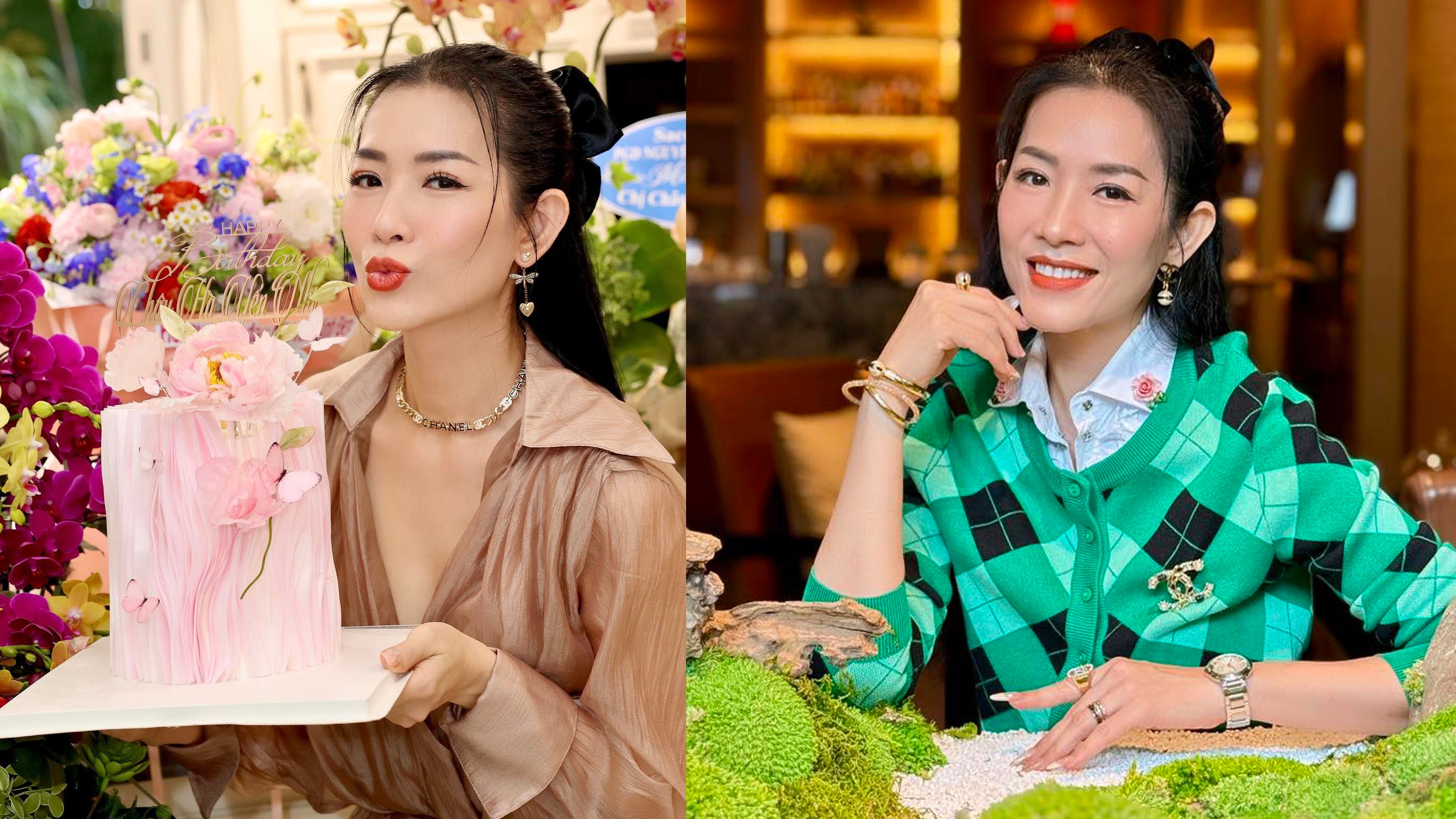 Cô có cuộc sống sung túc, viên mãn ở tuổi 48.