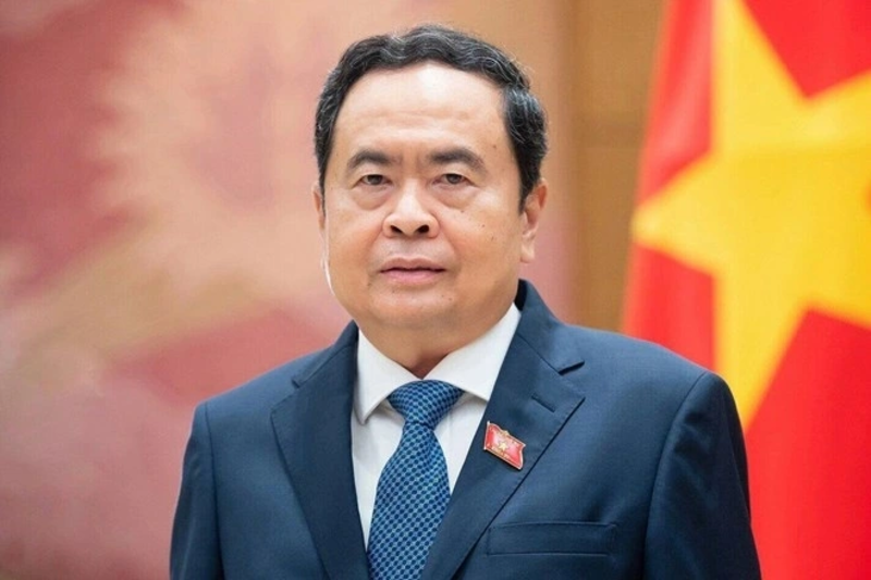 Ủy viên Bộ Chính trị, Chủ tịch Quốc hội Trần Thanh Mẫn. (Ảnh: VGP)