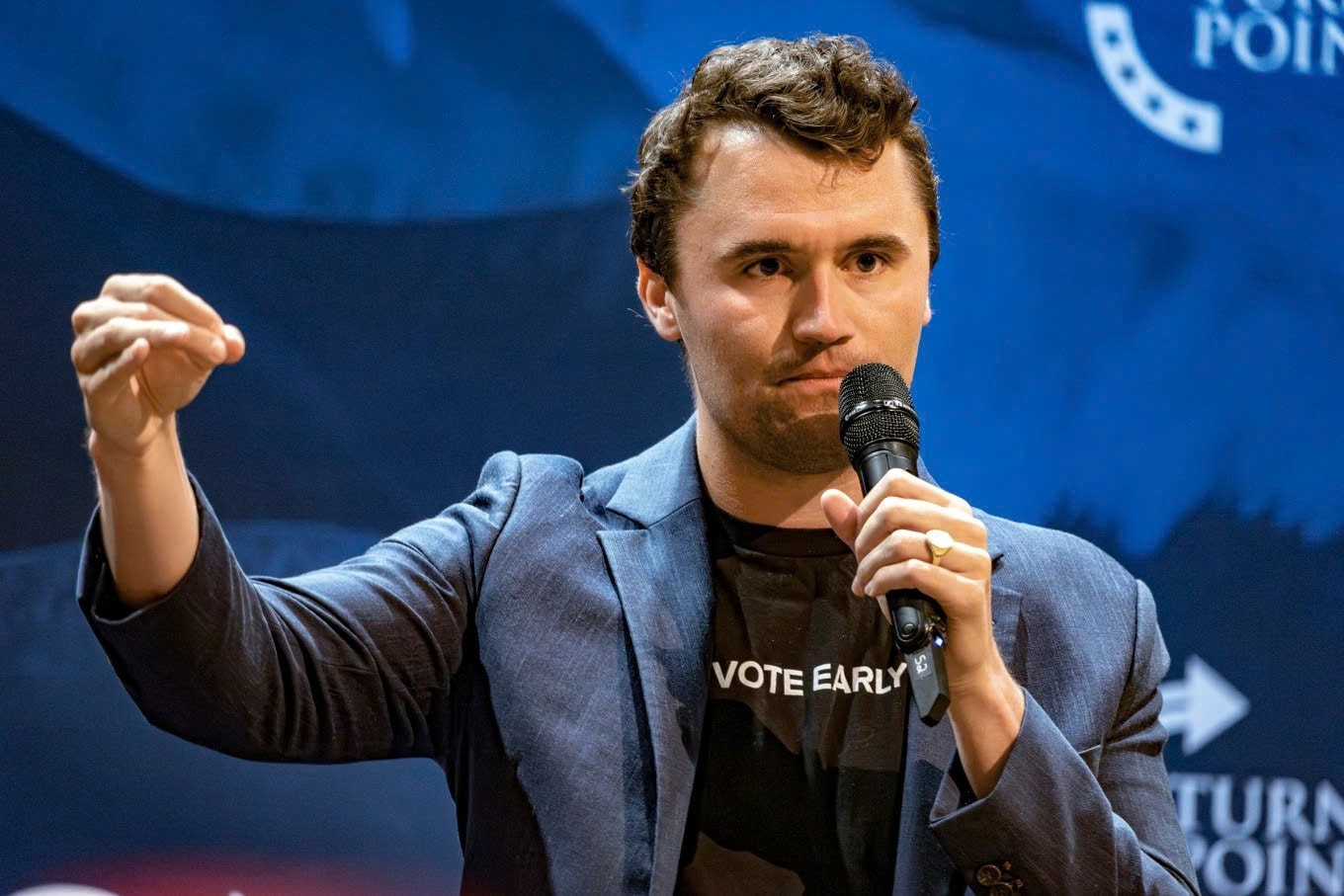 Nhà hoạt động bảo thủ Charlie Kirk. (Ảnh: Getty)