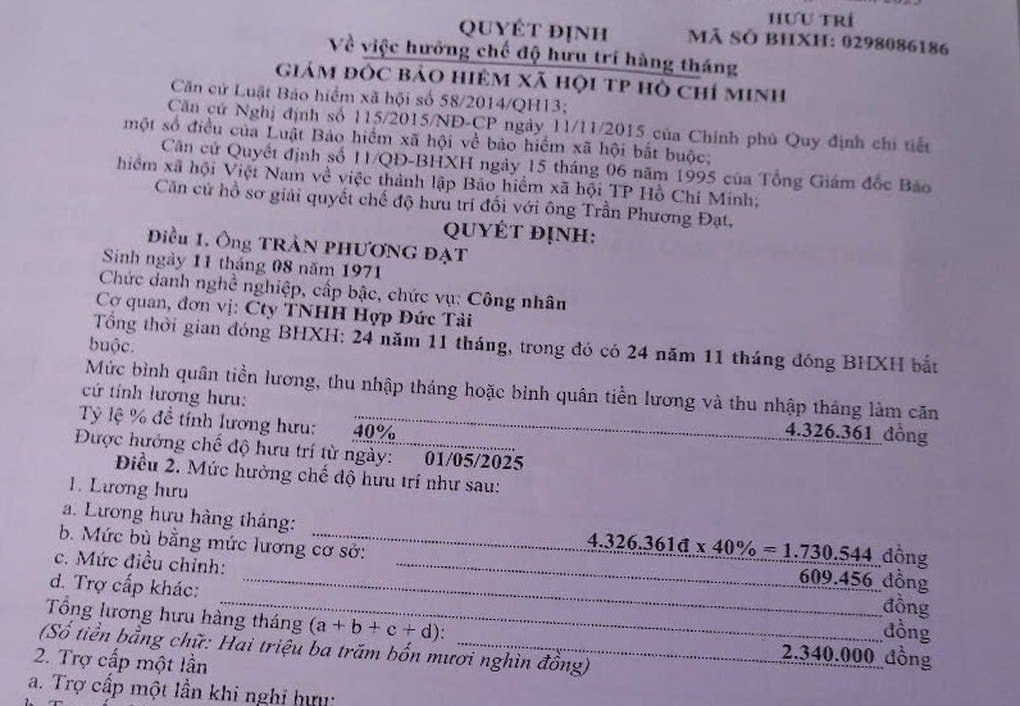 Lương hưu tối thiểu thay đổi như thế nào từ 1/7? - 1