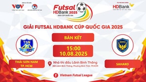 Trực tiếp Futsal HDBank Cúp Quốc gia 2025: Thái Sơn Nam vs Sahako
