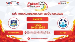 Trực tiếp Futsal HDBank Cúp Quốc gia 2025: Thái Sơn Bắc vs Hà Nội