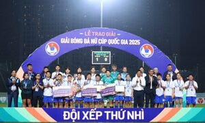 Á quân giải nữ Cúp Quốc gia được thưởng nóng nửa tỷ đồng