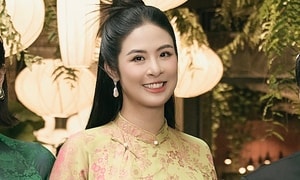 Hoa hậu Ngọc Hân rạng rỡ ở tháng thứ 7 thai kỳ, nhan sắc mẹ bầu gây sốt
