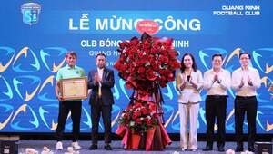 Trở lại giải chuyên nghiệp, CLB Quảng Ninh được thưởng lớn