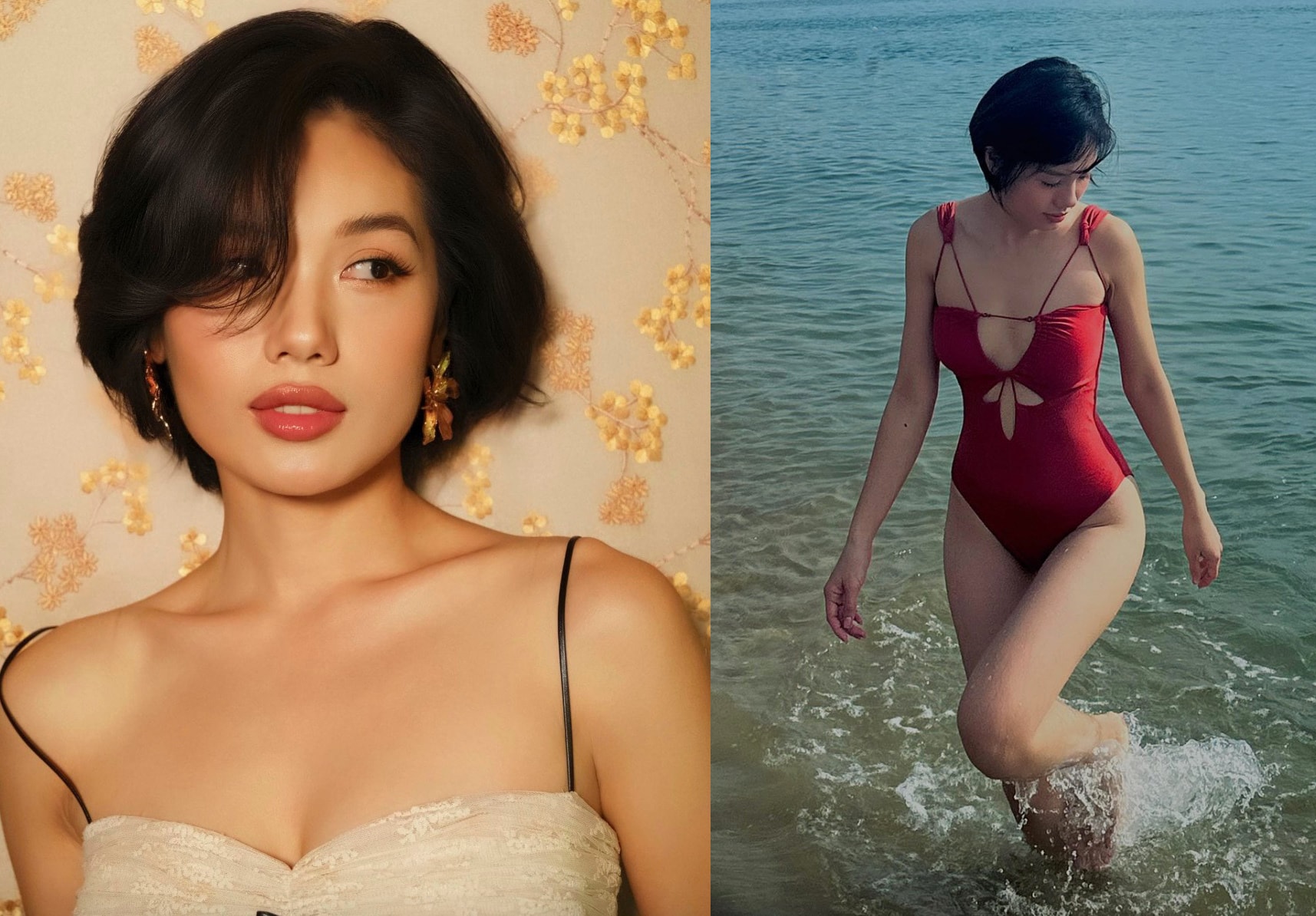 Trâm Anh sở hữu sắc vóc nổi bật.
