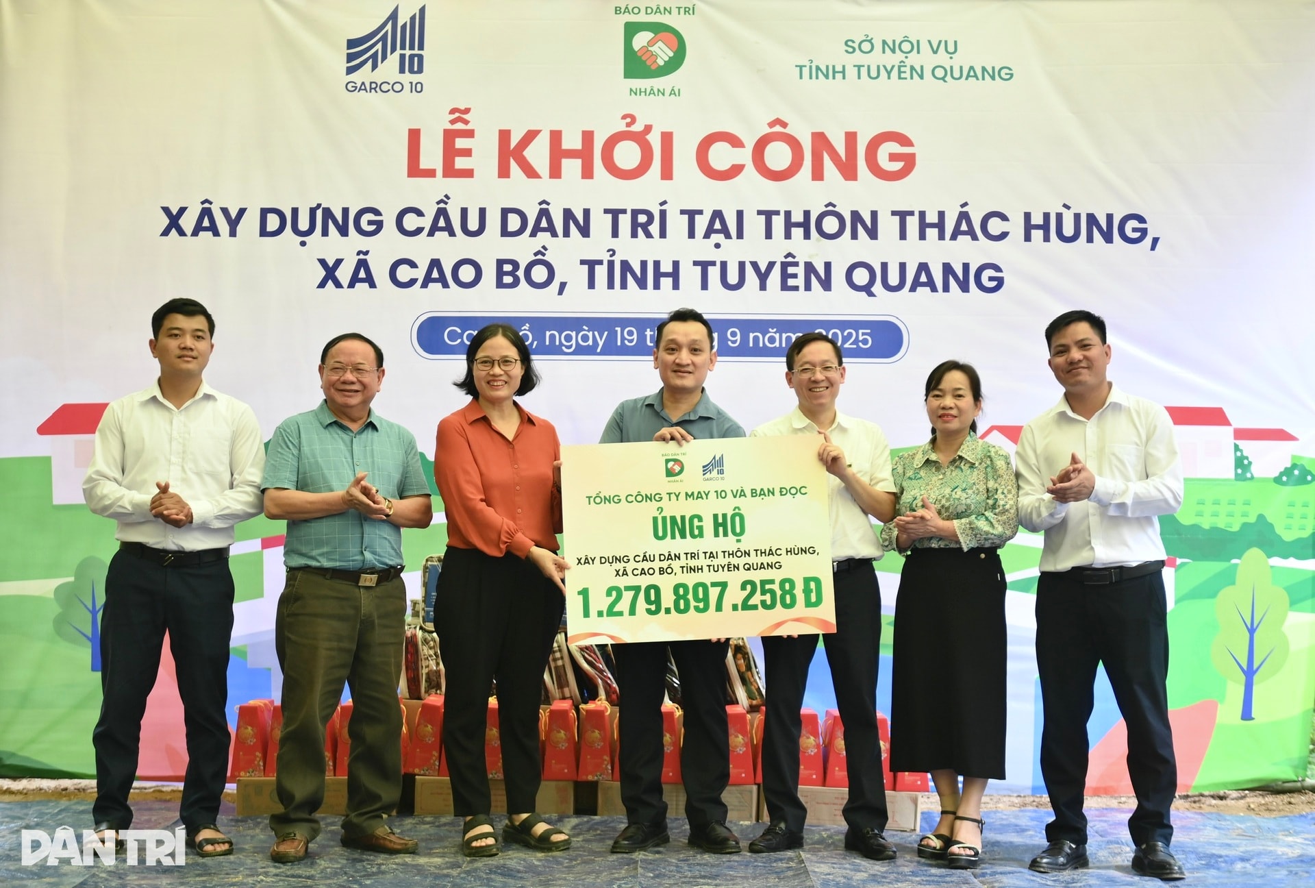 Khởi công cầu Dân trí, xóa nỗi ám ảnh của người dân Cao Bồ khi mưa lũ về - 1