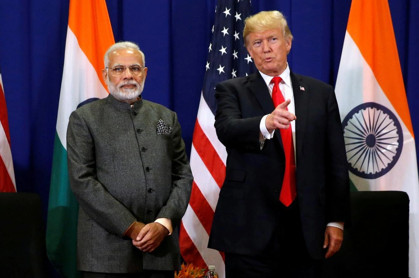 Tổng thống Mỹ Donald Trump (phải) và Thủ tướng Ấn Độ Narendra Modi (trái). (Ảnh: Reuters)