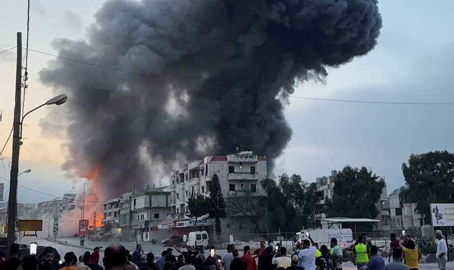 Israel không kích vào phía Nam Lebanon hồi tháng 7. (Ảnh: Reuters)