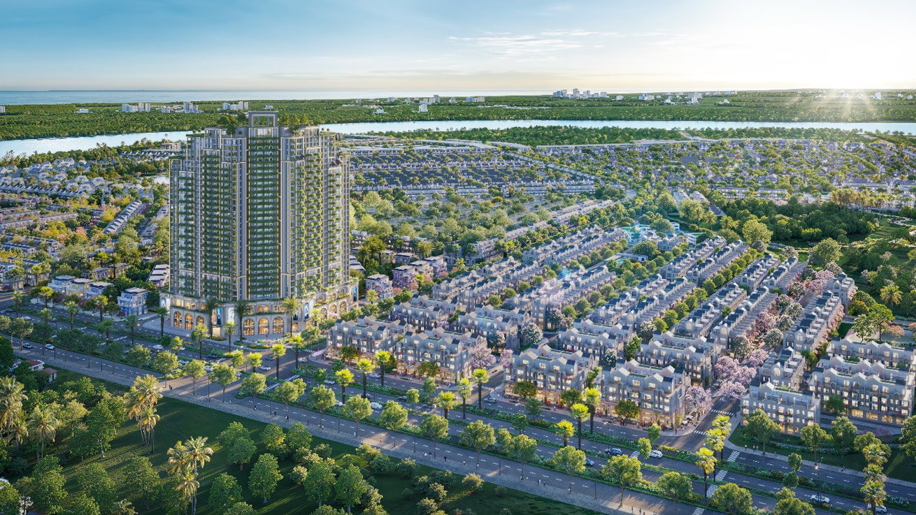 The Campus 2 tiếp giáp đại lộ Nguyễn Sỹ Sách kéo dài có chỉ giới đường đỏ rộng 70m.
