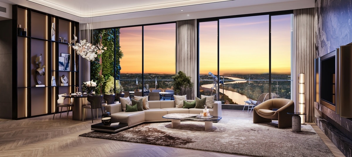 Không gian trải nghiệm chất sống tinh anh tại dự án Lumière Midtown.