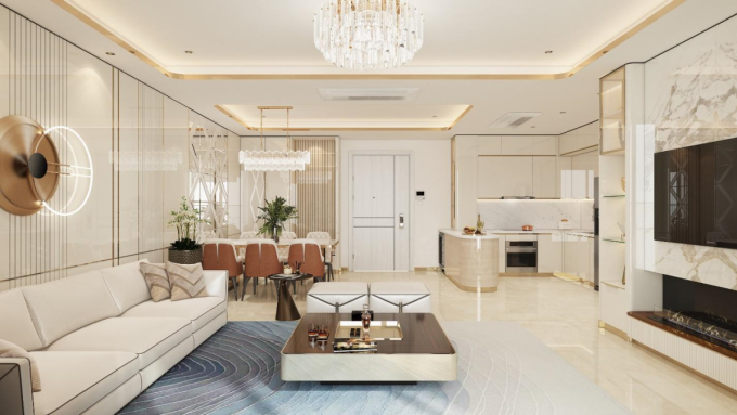 Không gian sống sang trọng tại Diamond Sky. Ảnh: VPG