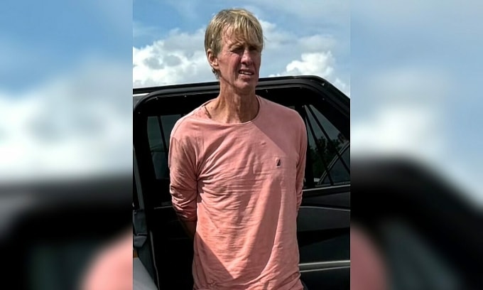 Ryan Routh bị cảnh sát Florida bắt trên cao tốc, gần câu lạc bộ golf West Palm Beach, tháng 9/2024. Ảnh: Cảnh sát Hạt Martin