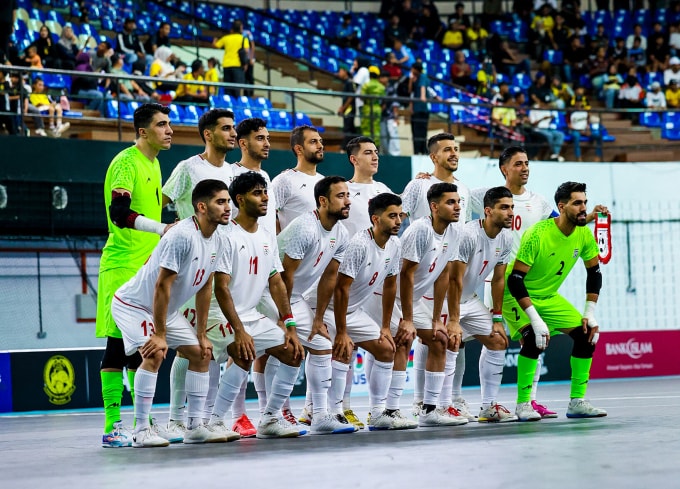 Iran đang là đội duy nhất toàn thắng, ghi nhiều bàn nhất (26) và giữ sạch lưới tại vòng loại futsal châu Á 2026. Ảnh: FAM