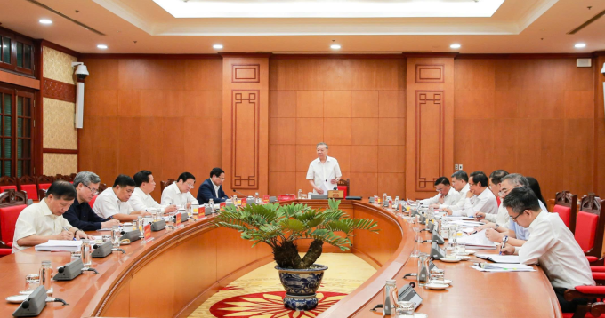 Tổng Bí thư Tô Lâm phát biểu chiều 25/9. Ảnh: Dangcongsan.vn