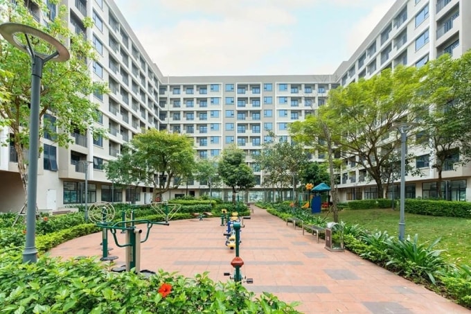 Một dự án nhà ở xã hội đã hoàn thành của Viglacera tại huyện Đông Anh cũ. Ảnh: Viglacera