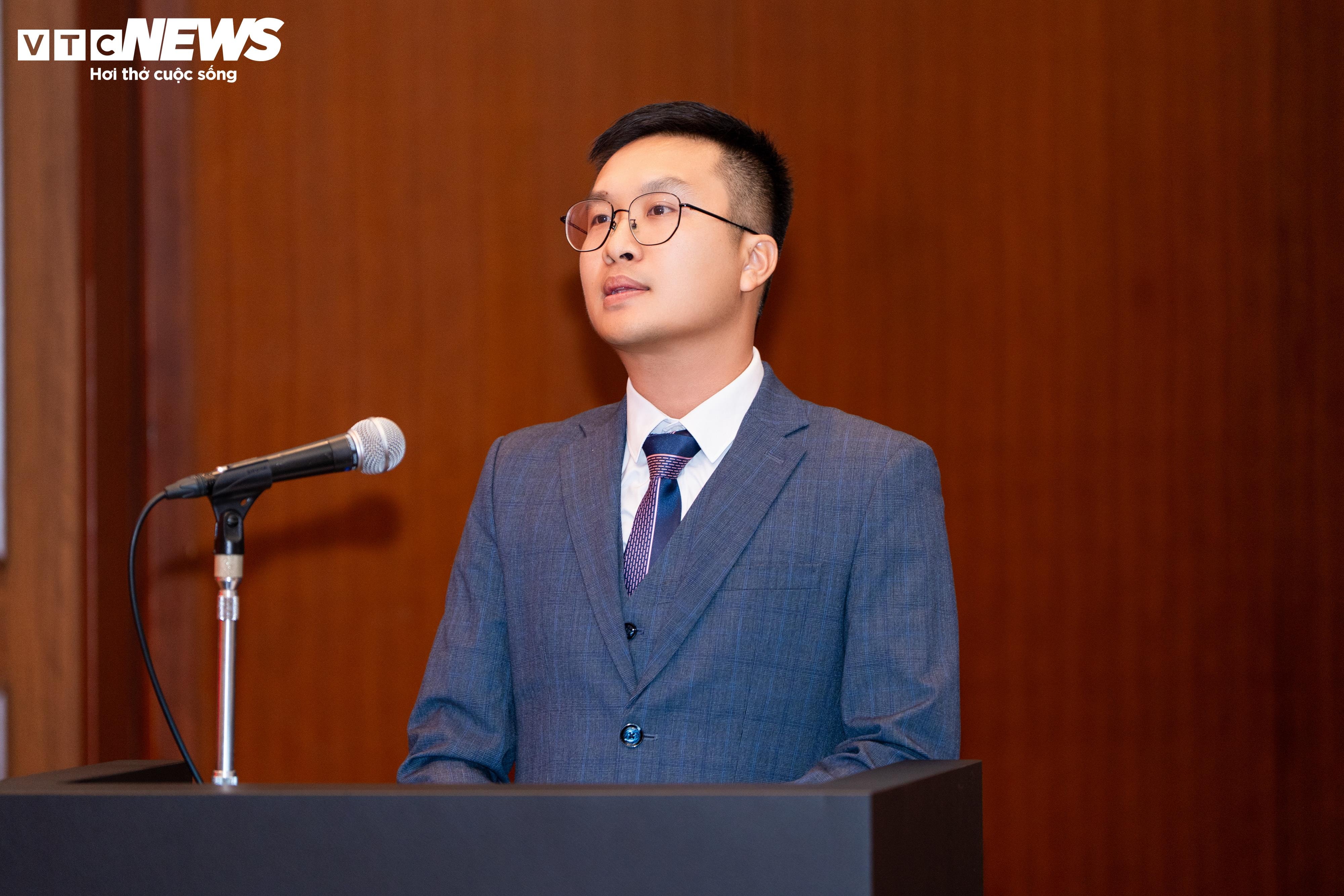 Ông Phạm Thanh Hoàng, Chủ tịch Hội Xúc tiến thương mại Việt Nam tại Kyushu phát biểu.