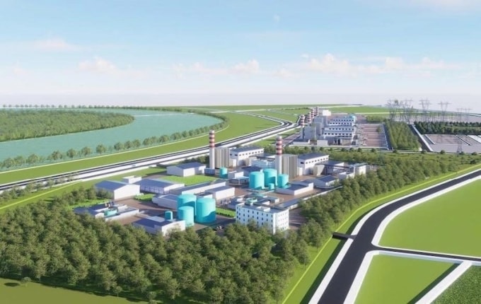 Mô hình Dự án điện khí LNG Hải Phòng 4.800 MW. Ảnh chủ đầu tư cung cấp