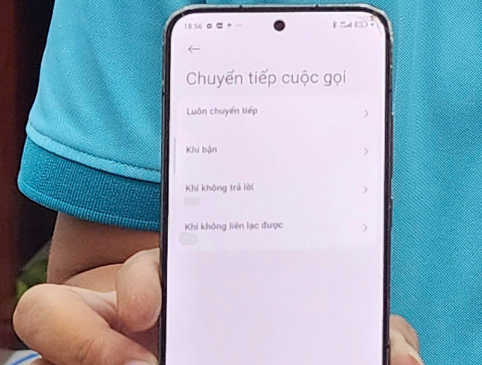 Hình ảnh thu thập từ điện thoại của nam thanh niên cho thấy anh ta đã chuyển cuộc gọi vào đường dây nóng của Bộ Công an. Ảnh: Công an cung cấp