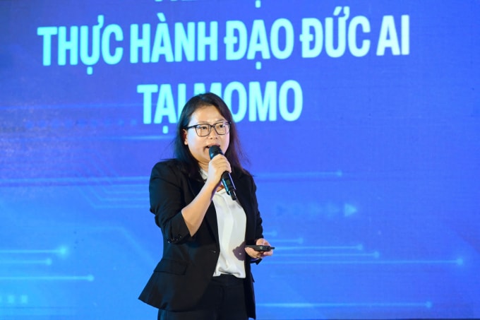 Bà Tăng Thị Hà Yên, Giám đốc Khoa học Dữ liệu của MoMo. Ảnh: Giang Huy