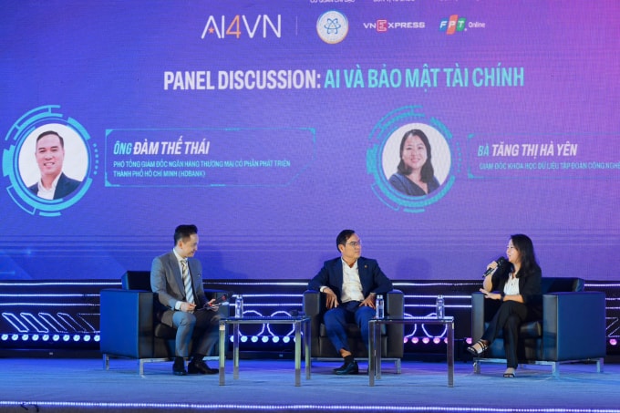 Phiên thảo luận về AI và bảo mật tài chính. Ảnh: Giang Huy