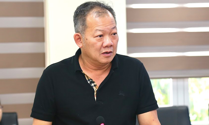 TS Dương Đức Hùng, Giám đốc Bệnh viện Việt Đức, tại lễ công bố bệnh án điện tử. Ảnh: Lê Nga