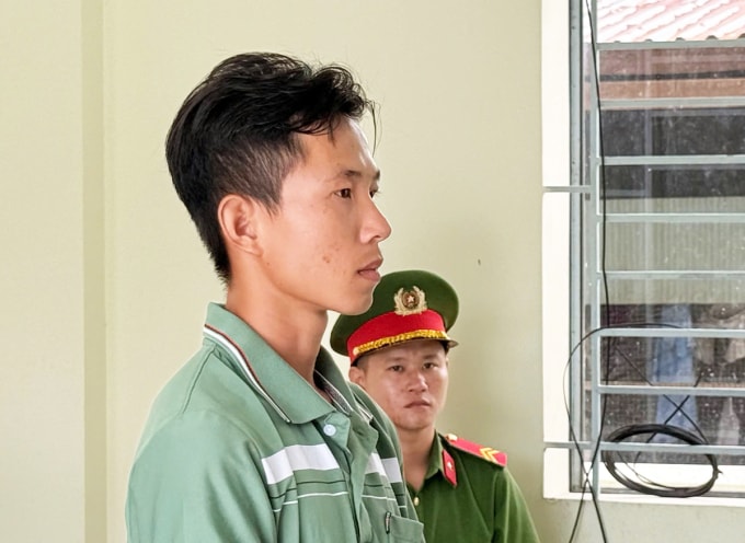 Lê Khắc Kiệt tại tòa. Ảnh: Thường Sơn