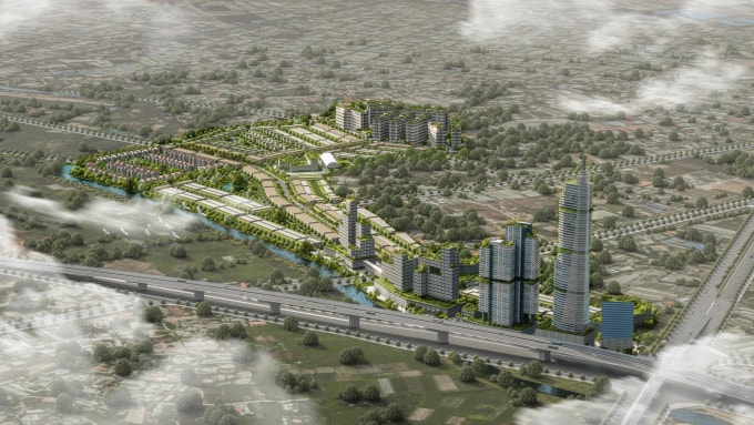 Phối cảnh dự án Khu đô thị Một Thế Giới tại Thuận Giao, TP HCM. Ảnh: Kim Oanh Group