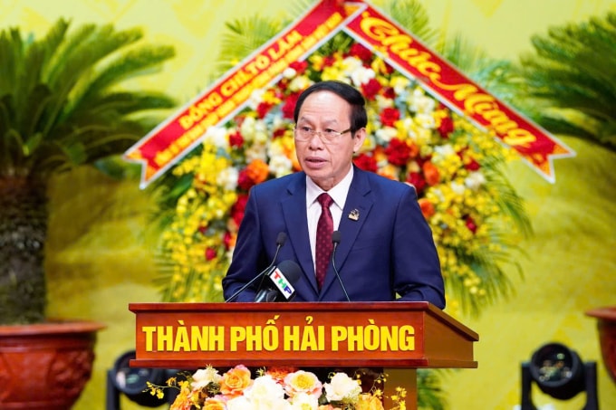 Ông Lê Tiến Châu, Bí thư Thành ủy Hải Phòng. Ảnh: Lê Tân