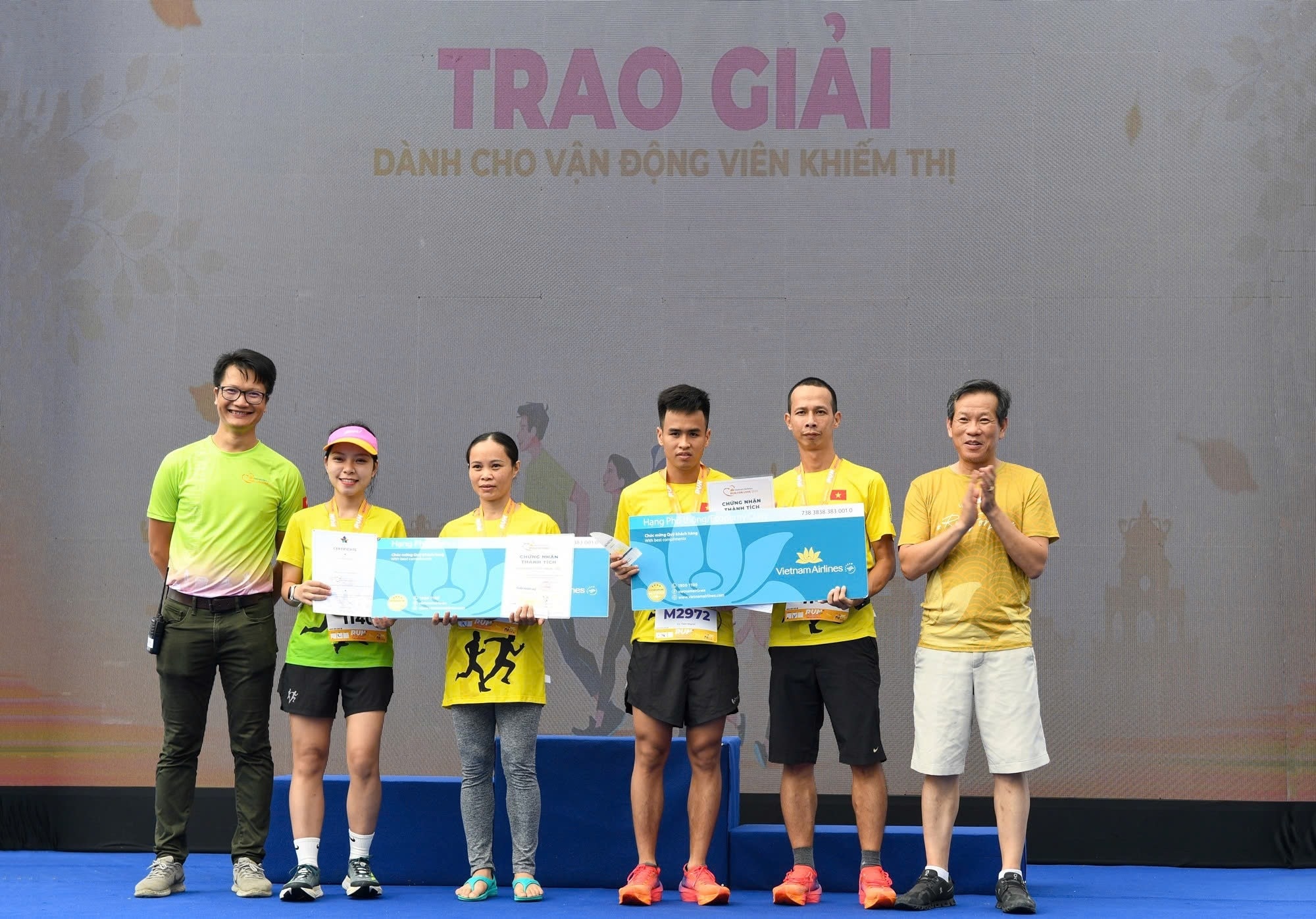 Các vận động viên xuất sắc đạt danh hiệu ở hạng mục Vận động viên khiếm thị.